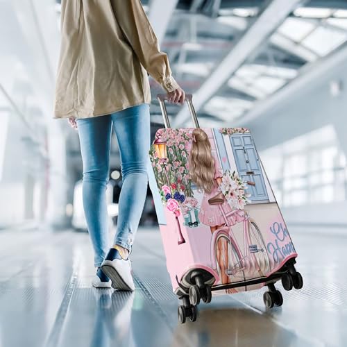 Travel Luggage Cover Suitcase Protector Fits 18 (Travel-3 / M(22-24in))