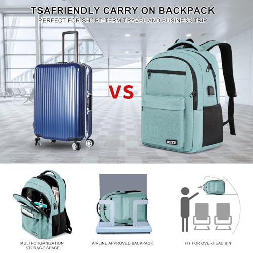 School Backpack for Teen Girls & College Students (Teal / 15.6 inch)