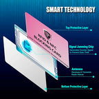 5 Pack RFID Blocking Card for Credit Debit ID Card (Pink)