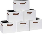GhvyenntteS 6 Pack Large Fabric Storage Bins by GhvyenntteS