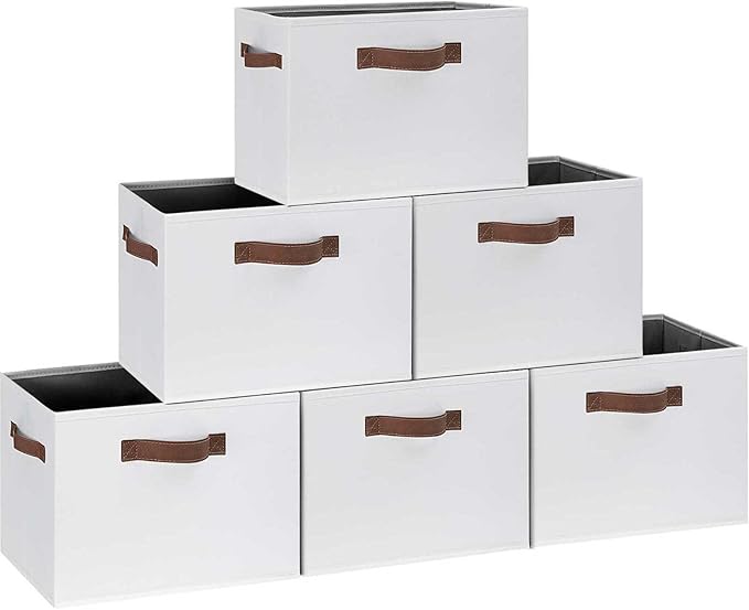 GhvyenntteS 6 Pack Large Fabric Storage Bins by GhvyenntteS