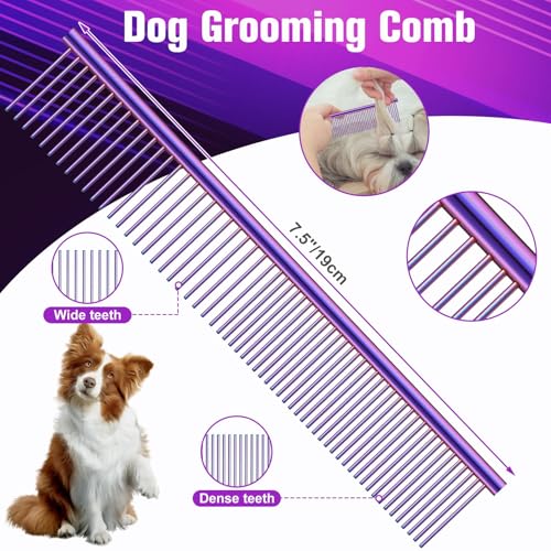 Professional Dog Grooming Scissors Set (Purple)