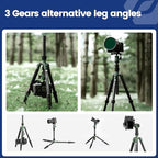 60" Carbon Fiber Camera Travel Tripod (Green / 62" Basic (Carbon Fiber))