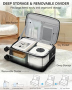 20 Inch Top Opening Carry On Luggage with Cup Holder and USB Ports (Jet Black / 20 Inch Pro)