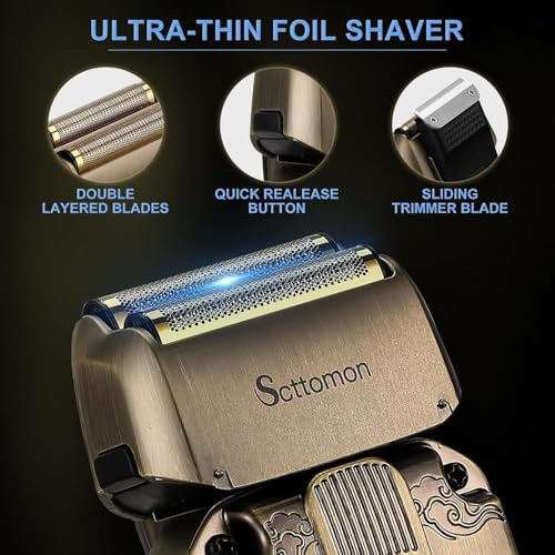 Beard Trimmer Kit Hair Clipper Set Professional Electric Foil Shaver Razor for Men Haircutting Machine for Barber Clippers and Trimmers Grooming Kit Nose Body Hair Trimmer (26 Piece Set)