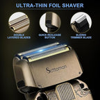 Beard Trimmer Kit Hair Clipper Set Professional Electric Foil Shaver Razor for Men Haircutting Machine for Barber Clippers and Trimmers Grooming Kit Nose Body Hair Trimmer (26 Piece Set)
