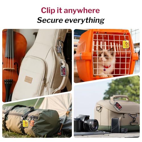 TSA Approved Luggage Locks and Lost & Found Tags (Black 2 & TSID)