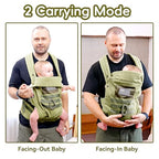 Baby Carrier Lumbar Support Infant Carrier (Green)