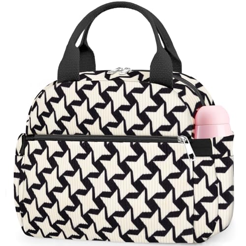 Lunch Bag Lunch Box for Women (B-B-Corduroy Stars / Medium - 10L)