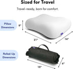 Cushion Lab Travel Deep Sleep Pillow – Compact Memory Foam Neck Pillow - Image 6