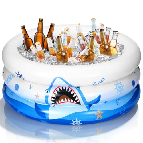 Inflatable Shark Cooler (Dark Blue / Shark)
