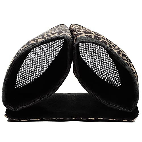 Luggage Travel Cup Holder Free Hand Drink Carrier (Hook & Loop: Leopard)