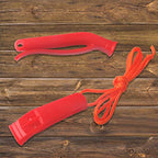 10 Pcs Emergency Safety Whistle with Lanyard for Boating (Red and Orange)