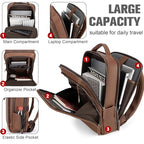 Leather Laptop Backpack (Brown)
