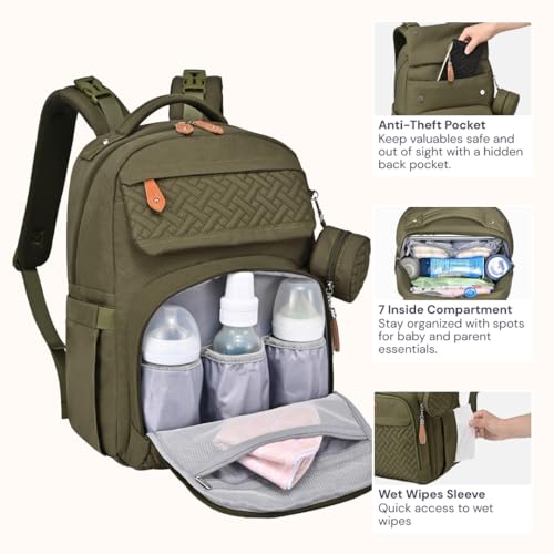 Diaper Bag Backpack (Army Green)
