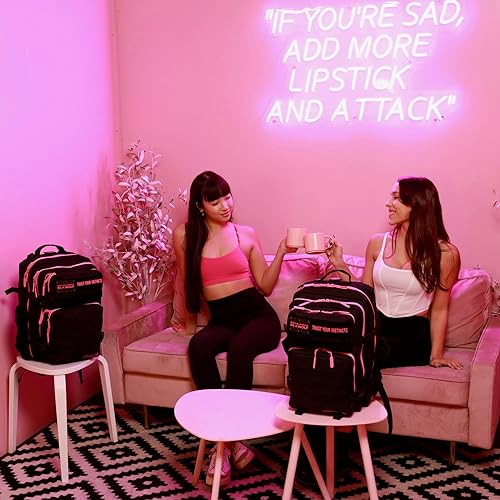 35L Tactical Backpack (Black Neon Pink)