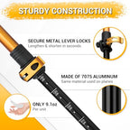 Durable 7075 Aluminum Trekking Poles (Orange)