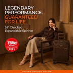 Baseline Compact Checked 24 Inch Softside Luggage (Chocolate / 24" Checked)
