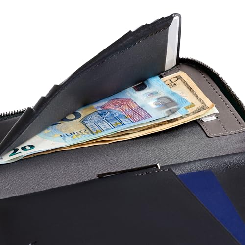 Travel Folio Leather Passport Wallet (Everglade)