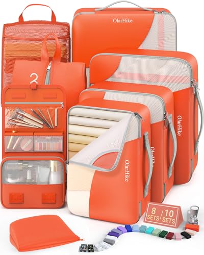 Packing Cubes for Travel (17 Orange)