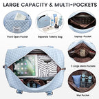 Travel Duffle Bag (Light Blue / Large-2 Pcs)