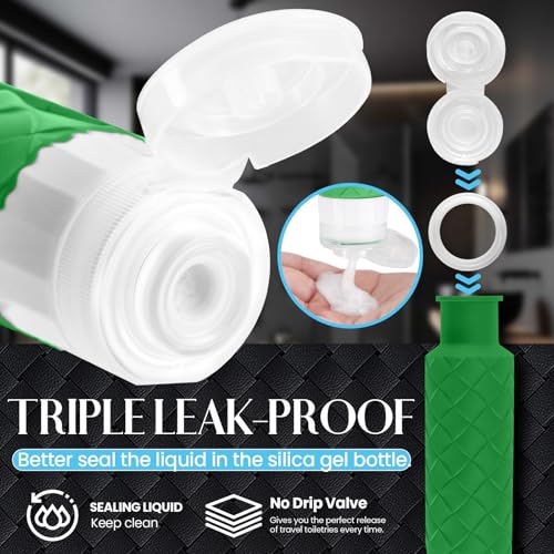 Travel Bottles for Toiletries (Forest Green)