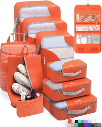 Packing Cubes for Travel (17 Orange)