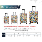 Travel Luggage Cover Suitcase Protector Fits 27 (World Voyage / L)