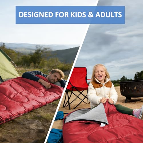 Camping Sleeping Bag (Red 5.1lb)