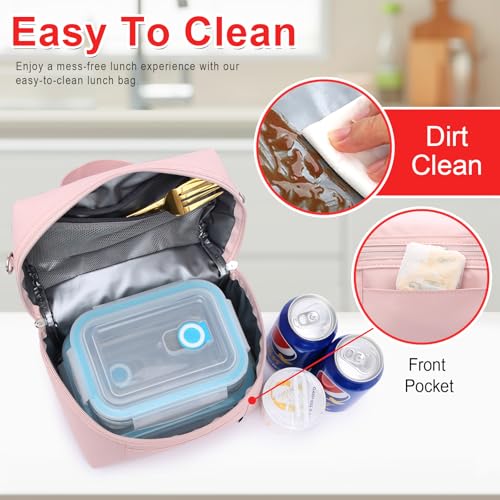 NOL 8L Insulated Lunch Bag for Women (Pink / Medium (8 Liters))