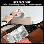16 Pieces Small Clear Makeup Bag PVC Zippered Pouches (16pcs White S)