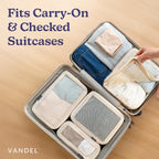 TSA Friendly Packing Cubes for Carry On (3. Sand / 4 Pack (Standard))
