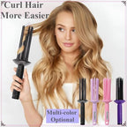 17 Teeth Curly Hair Brush (Round Purple)
