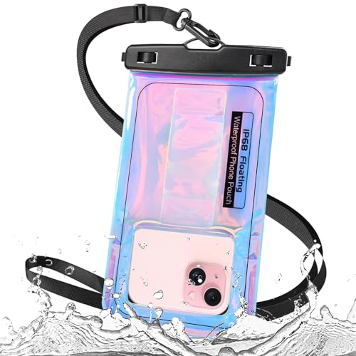 IP68 Waterproof Phone Pouch Floating (Purple / Up to 7")