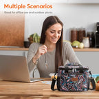 Insulated Lunch Box for Men (Purple / Medium(9L))