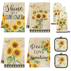 Sunflower Kitchen Decor Set (Yellow Sunflower)