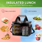 Insulated Lunch Bag (Gray / Medium)