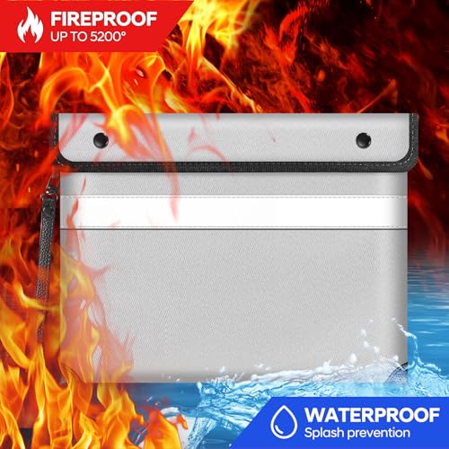 Fireproof Bag Dual Reflective Strips (Silvery / Medium size)