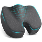 Seat Cushion Memory Foam Office Chair Cushion (XXX-Large / Grey)