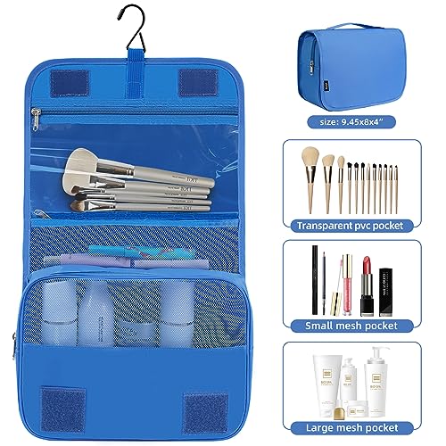 10 Set Packing Cubes Various Sizes Packing Organizer for Travel Accessories Luggage Carry On Suitcase (10-Blue / 10 Set-full Mesh)