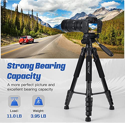 75in Aluminum Lightweight Travel Tripod for DSLR Camera Phone iPad (Black)