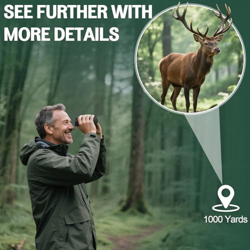 15x25 Compact Binoculars for Adult Kids (green)