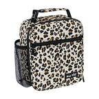 Insulated Lunch Bag Women (Leopard Print)