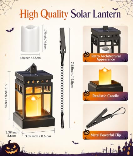 Halloween Decorations Solar Lanterns (2 Pack)