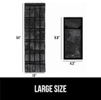GORILLA GRIP Over the Door Shoe Organizer, 24 Large Breathable PVC Pockets - Image 6