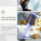 Dual Voltage Hair Dryer Brush 110 (50mm Oval / Purple)