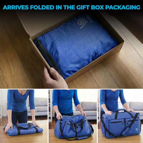 Travel Duffle Bag for Women & Men. Medium Duffel Bag for Traveling (40L / SnowDepBlue)