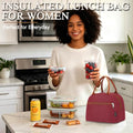 Insulated Lunch Cooler Bag (Red)
