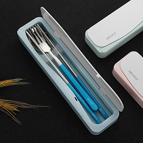 Travel Utensils with Case (Blue)