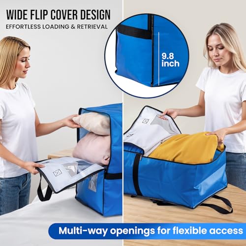 2 Pack Blue Moving Bags W (blue / 2 Large+)